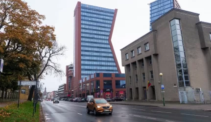 Klaipėdoje norima statyti lenktos formos daugiaaukštį