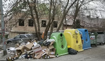 šiukšlių kiekis mieste