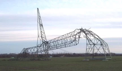 Stiprus vėjas gyventojus paliko be elektros