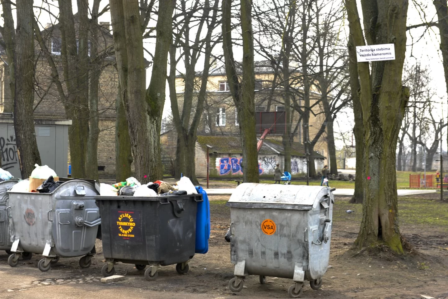 sąskaitos už šiukšles