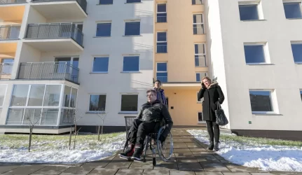 naujas socialinio būsto daugiabutis