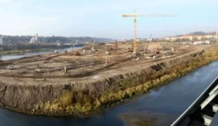 Kauno arenos statybų aikštelėje rastas minosvaidžio sviedinys sėkmingai nukenksmintas