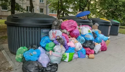 Šiukšles išveš iki vakaro