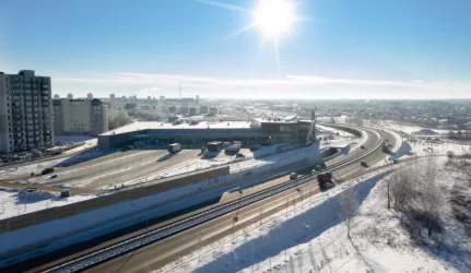 Vakarinio Vilniaus aplinkkelio statybos sustos gruodžio 18 d.