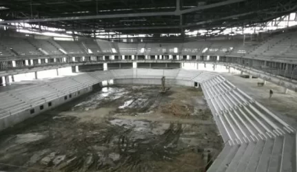 Derasi dėl arenos statybos darbų pabaigos