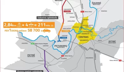 Baigta statyti pirmoji Vilniaus vakarinio aplinkkelio atkarpa