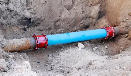 Žagarėje pradėtas tiesti vandentiekis