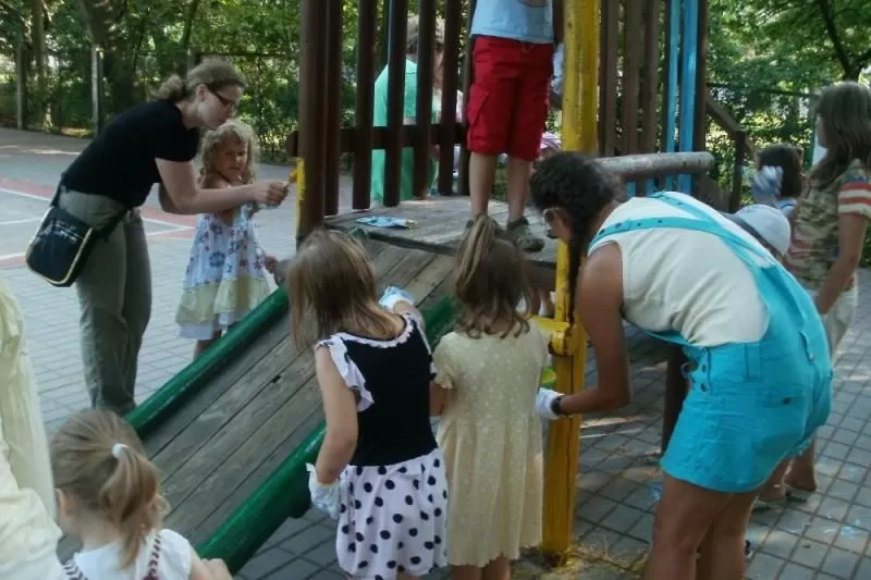 Žaidimų aikštelė Skulptūrų parke dar kvepia dažais