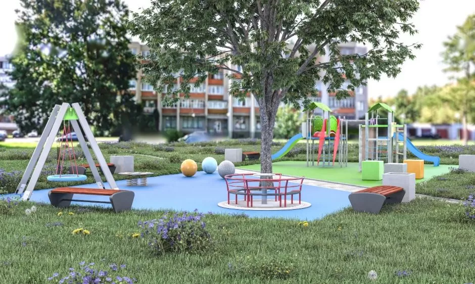 vaikų žaidimo aikštelės