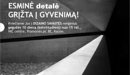 ESMINĖ detalė GRĮŽTA Į GYVENIMĄ