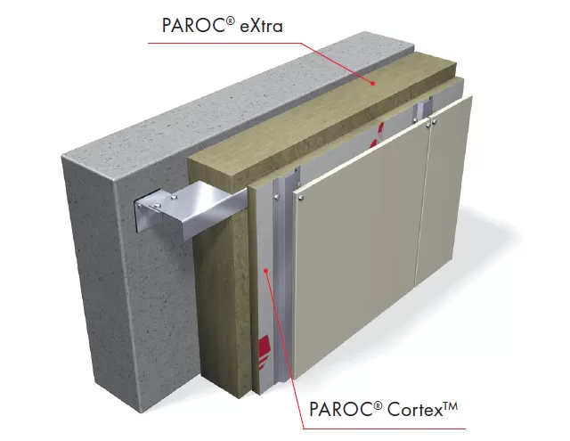 Naujiena statybinių medžiagų rinkoje: priešvėjinė izoliacinė plokštė „PAROC® Cortex™“