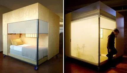 Kvadratinio metro plote – miegamasis, darbo ir meditacijos kambariai