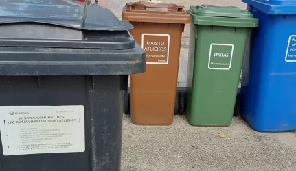 Gegužės 1-ąją buitinės atliekos bus vežamos įprastu grafiku