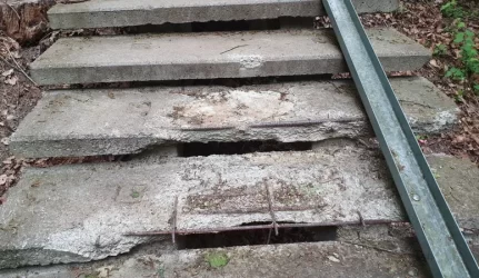 Tvarkomi Kauno pilies laiptai, jos prieigose bus tiesiamas takas