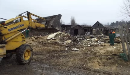 Nugriauti nelegalūs pastatai