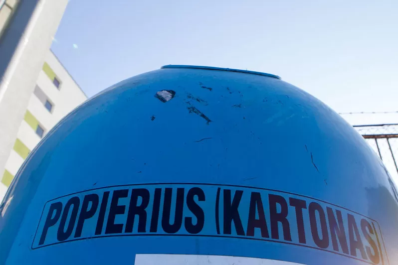 išrūšiuotos atliekos