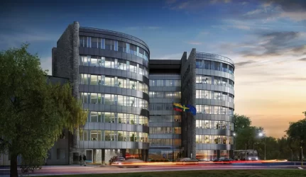 Kairiajame Neries krante kyla naujas verslo centras „Uniq“