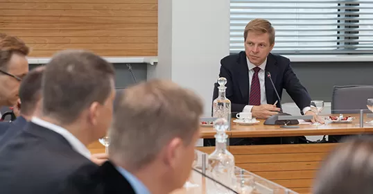 Vilniaus meras susitiko su Lietuvos nekilnojamojo turto plėtros asociacijos atstovais