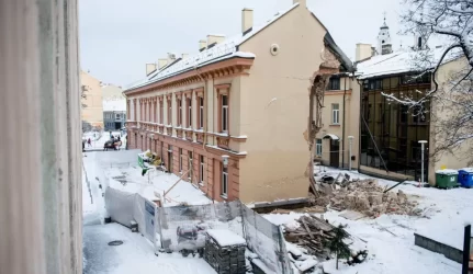 Rekonstruojamo pastato griūties priežastis tirs ekspertų komisija