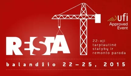 Didžiausias metų renginys statybų rinkoje – 22-oji tarptautinė statybų bei remonto paroda RESTA KVIEČIA