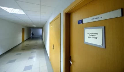 Vilniaus Gedimino technikos universitete atidaryta „Paroc“ globojama auditorija