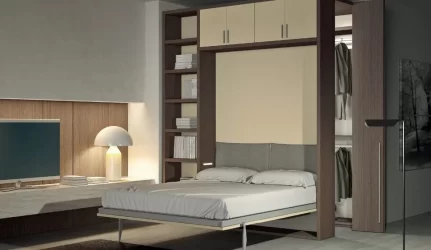Sprendimas mažoms erdvėms – lengvai pakeliama sieninė lova