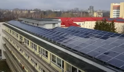 Saulės jėgainės klinikose