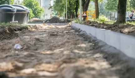 Naujoji Vilnia atsinaujina – rekonstruojama Parko gatvė ir rajono apšvietimas