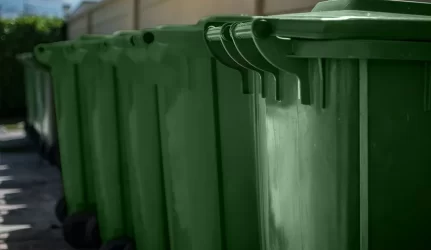 tvarka prie atliekų konteinerių