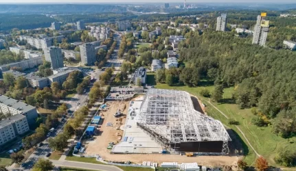 Lazdynų baseino statybos pristabdytos dėl rangovo kaltės – bus skelbiamas naujas konkursas