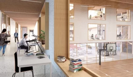 Tolminkiemio gimnazijos projektas iš eskizų keliasi į techninius brėžinius