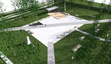 Daugiau želdinių ir mažiau kietųjų dangų: E. Balsio skvero rekonstrukcijos projektą autoriams teks koreguoti