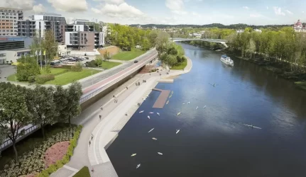 Neries krantinės tvarkymo etapas