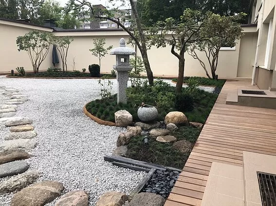 Klaipėdoje įrengtas japoniškas sodas