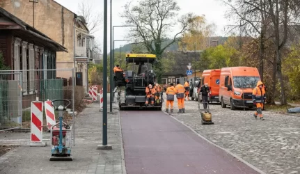 Rekonstruotoje S. Fino gatvėje Šnipiškėse atkurtas istorinis akmenų grindinys