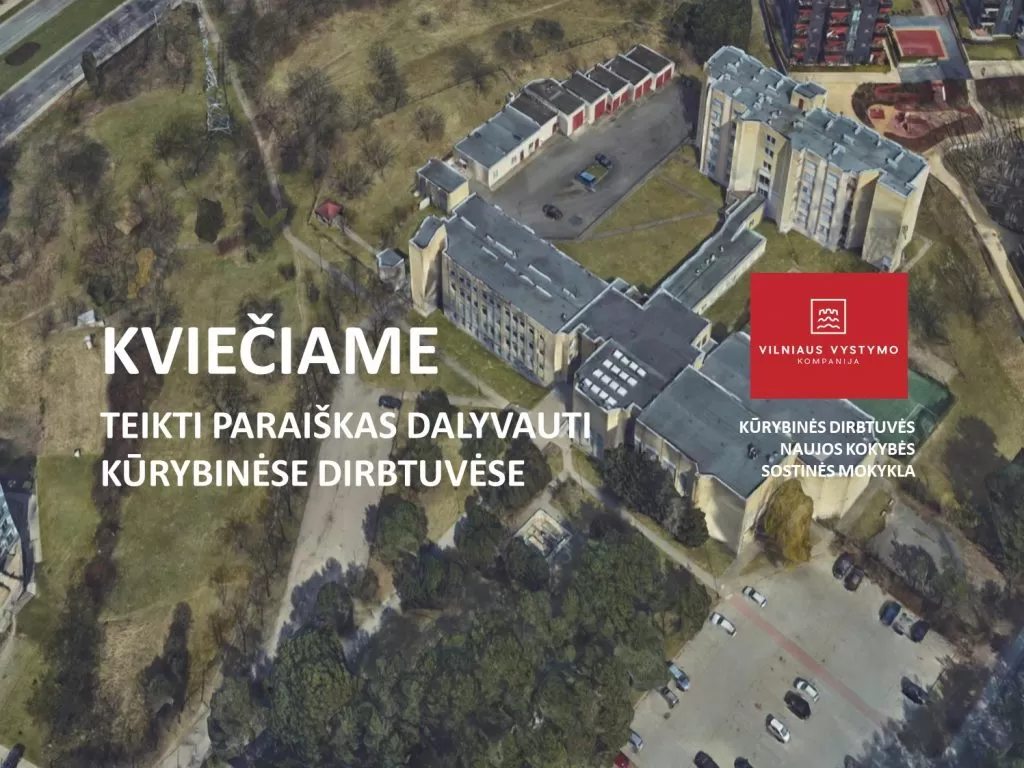 Kviečiame architektus, švietimo ekspertus dalyvauti kūrybinėse dirbtuvėse