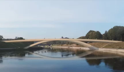 pėščiųjų tiltas projektas