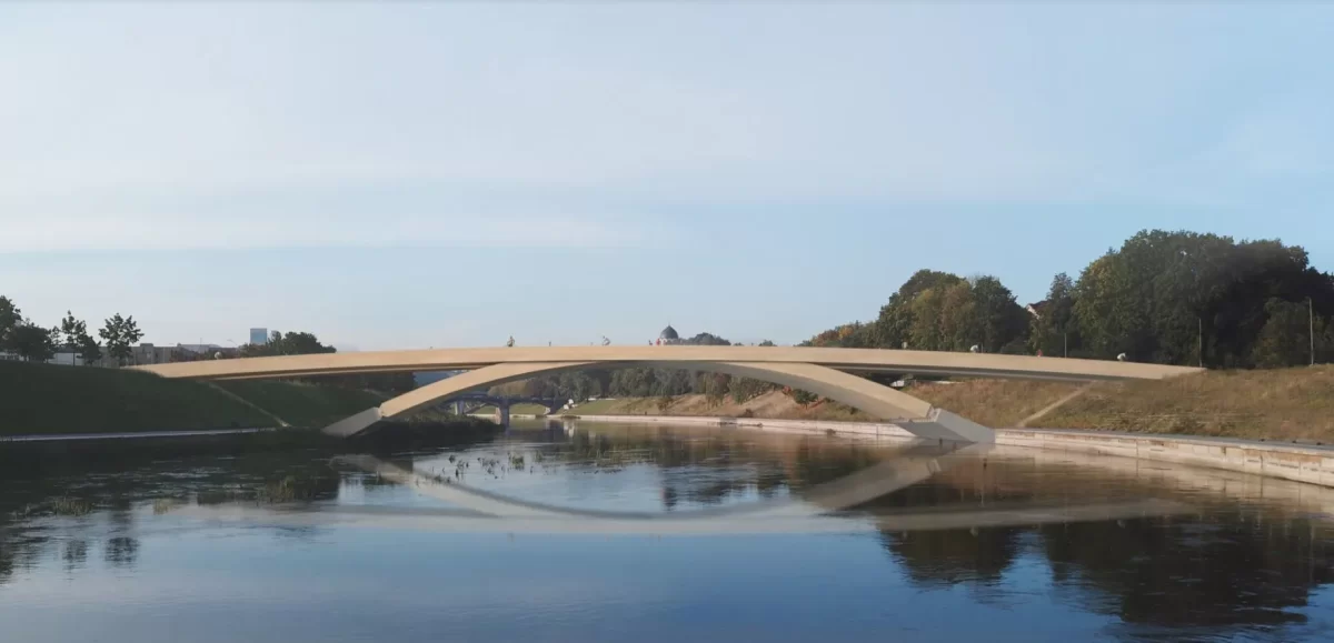 pėščiųjų tiltas projektas