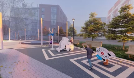 Žaliame Šiaurės miestelio šlaite atsiras unikali laisvalaikio erdvė