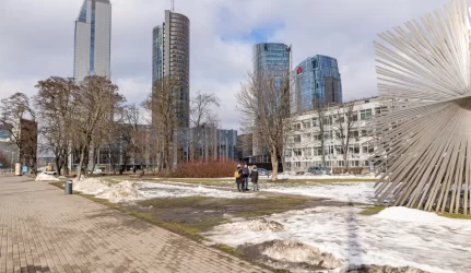 Vilniečių iniciatyva: miesto centre kuriamas eksperimentinis skvero apželdinimo projektas