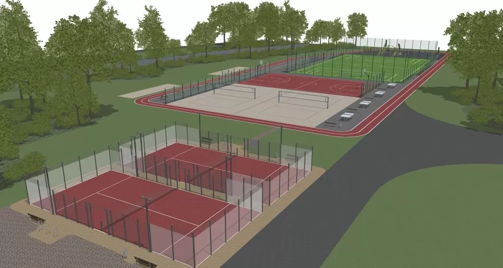 Besiplečiančiame sostinės Paupio mikrorajone iškils atnaujintas sporto aikštynas