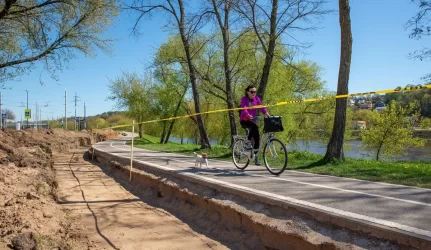 Pozityvūs pokyčiai vaizdingoje Kauno krantinėje – pradedama Neries parko rekonstrukcija