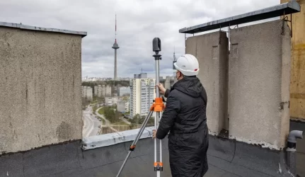 Sostinės daugiabučių renovacijai pasitelkiamos inovatyvios trimačio skenavimo technologijos