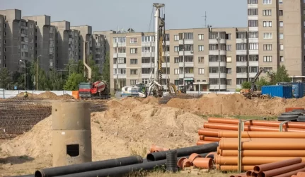 Tolminkiemio gimnazijos projekte įjungtas statybos laikmatis