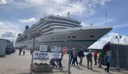 Kruizinių laivų terminale duotas startas krantinių rekonstrukcijai