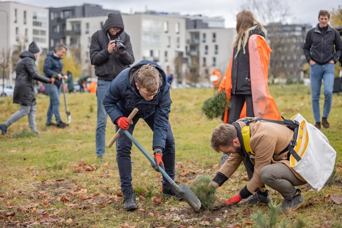 Vilniuje buvo pasodintas pirmasis miesto miškas