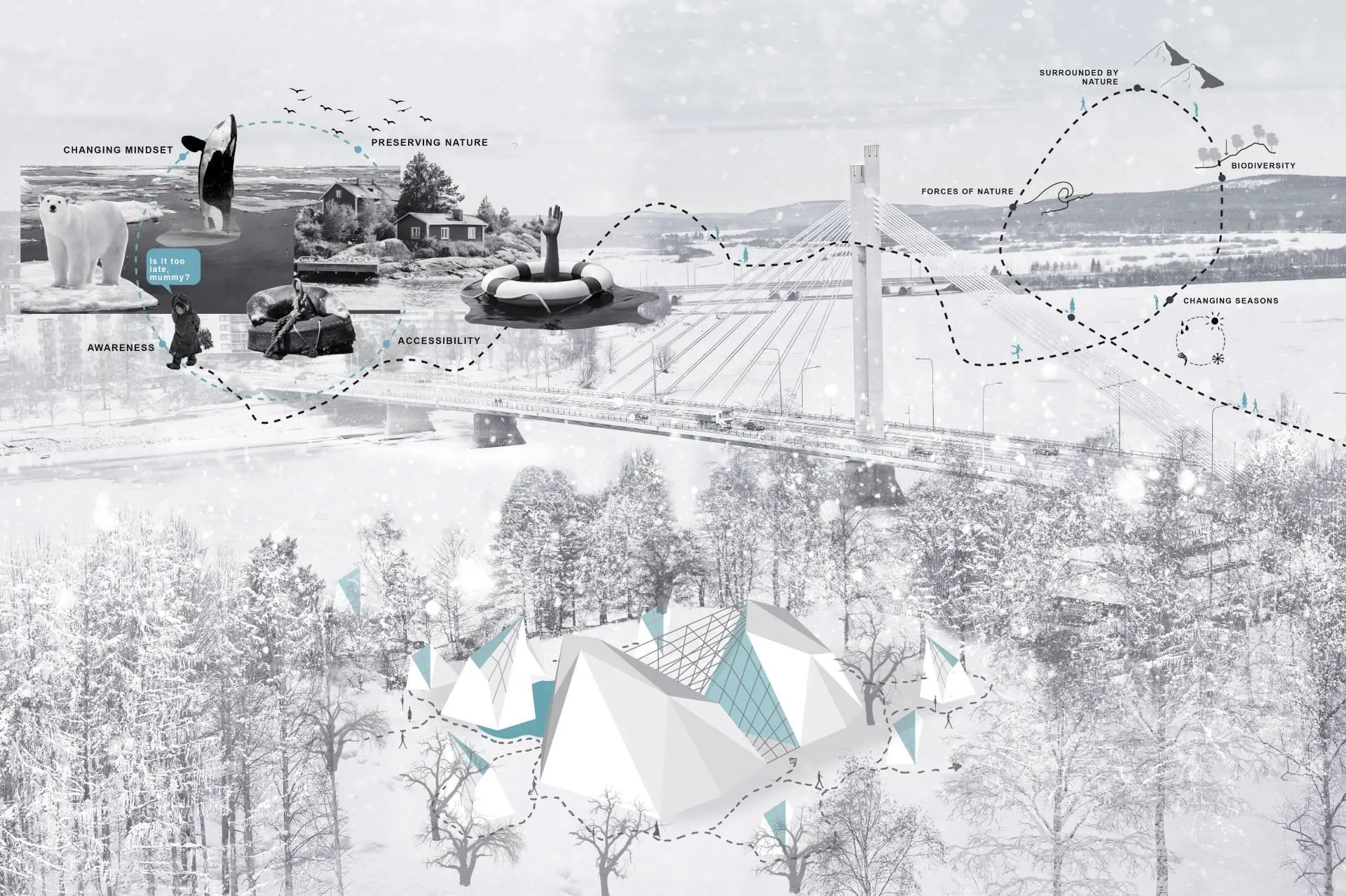Lenkija laimėjo Kalėdų Senelio sniego muziejaus architektūros idėjų konkursą