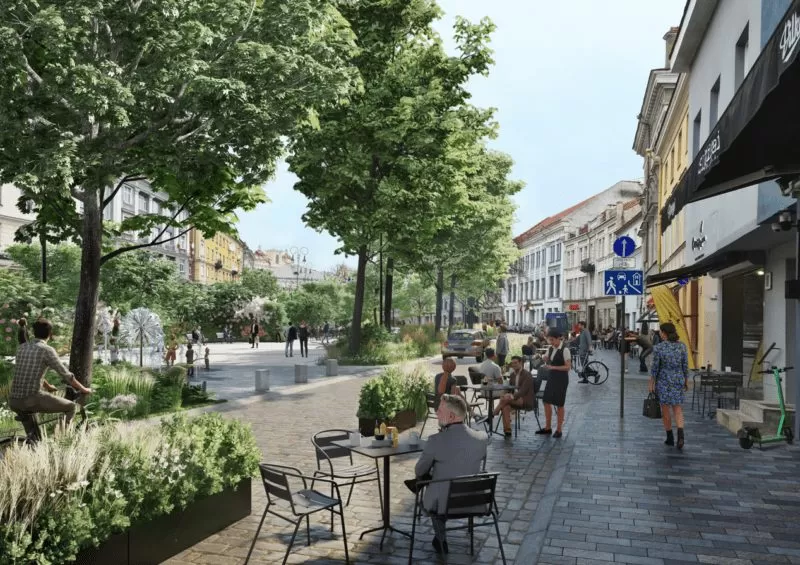 Artėja sprendimo diena: vilniečių vertinimui bus pateiktas atnaujintas Vokiečių gatvės projektas
