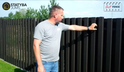 Skardinė tvora “Svajonė VERTICAL” – artfence.lt