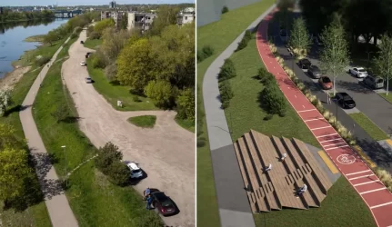 Nemuno krantinės vizija: akcentai kraštovaizdžiui, saugumui ir kauniečių patogumui